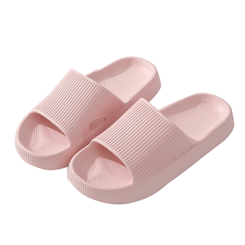 CARTELO Women's Slippers, Indoor And Outdoor Bathroom Slides, Comfortable Sandals for Showering, Single-Strap Slippers, 1606 Pink, Size 38-39