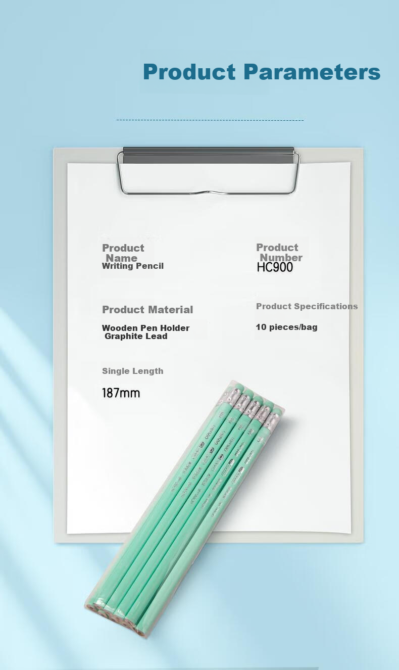 Deli 10 HB Pencils with Eraser Tips for Girls' Writing, Elementary School Students' Handwriting Practice, Easy Grip, Solid Color Series, Simple Packaging, HB Pencils (Pink), (10 Pieces/bag), Back-To Stationery 3