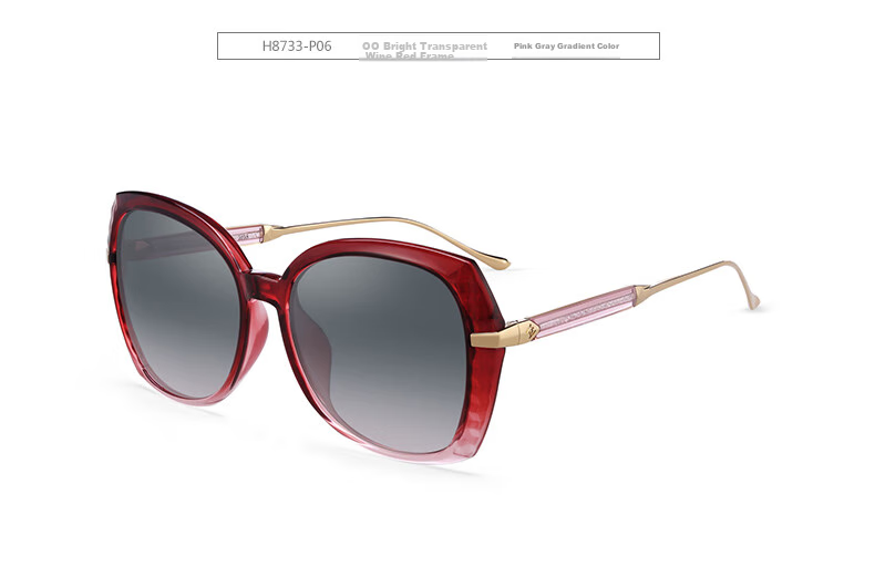 HELEN KELLER Polarized Sunglasses for Women, Elegant Large Frame Sunglasses, UV Protection Driving Glasses H8733P01 9