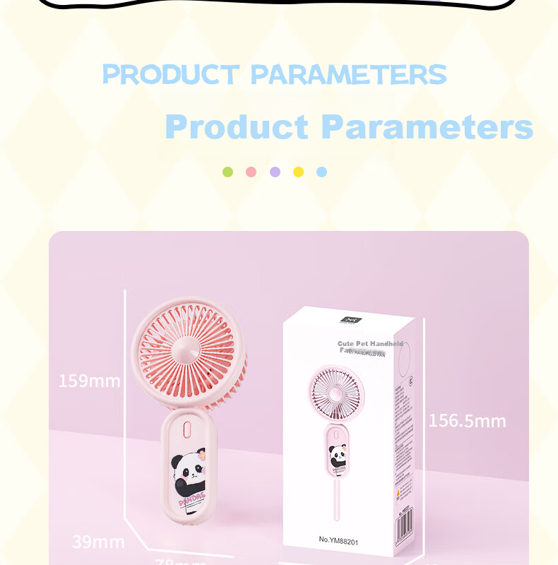 Ouliwen Small Fan for Desktop And Bed Use, Quiet USB Rechargeable Low Noise Portable Mini High-Power Electric Fan for Office Dormitory Air Cooler White 14