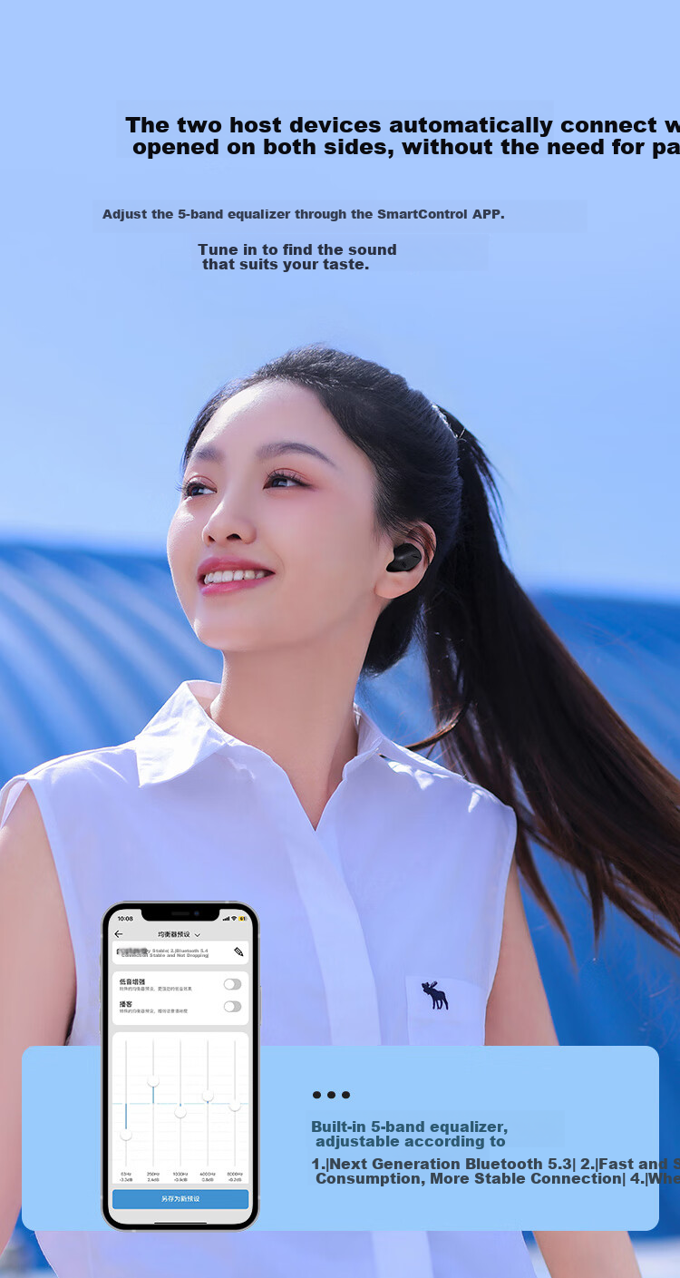 Sennheiser ACCENTUM True Wireless Earphones, Active Noise Cancellation Bluetooth Music In-Ear Headphones, Ink Black, Mid-Autumn Festival Gift 2