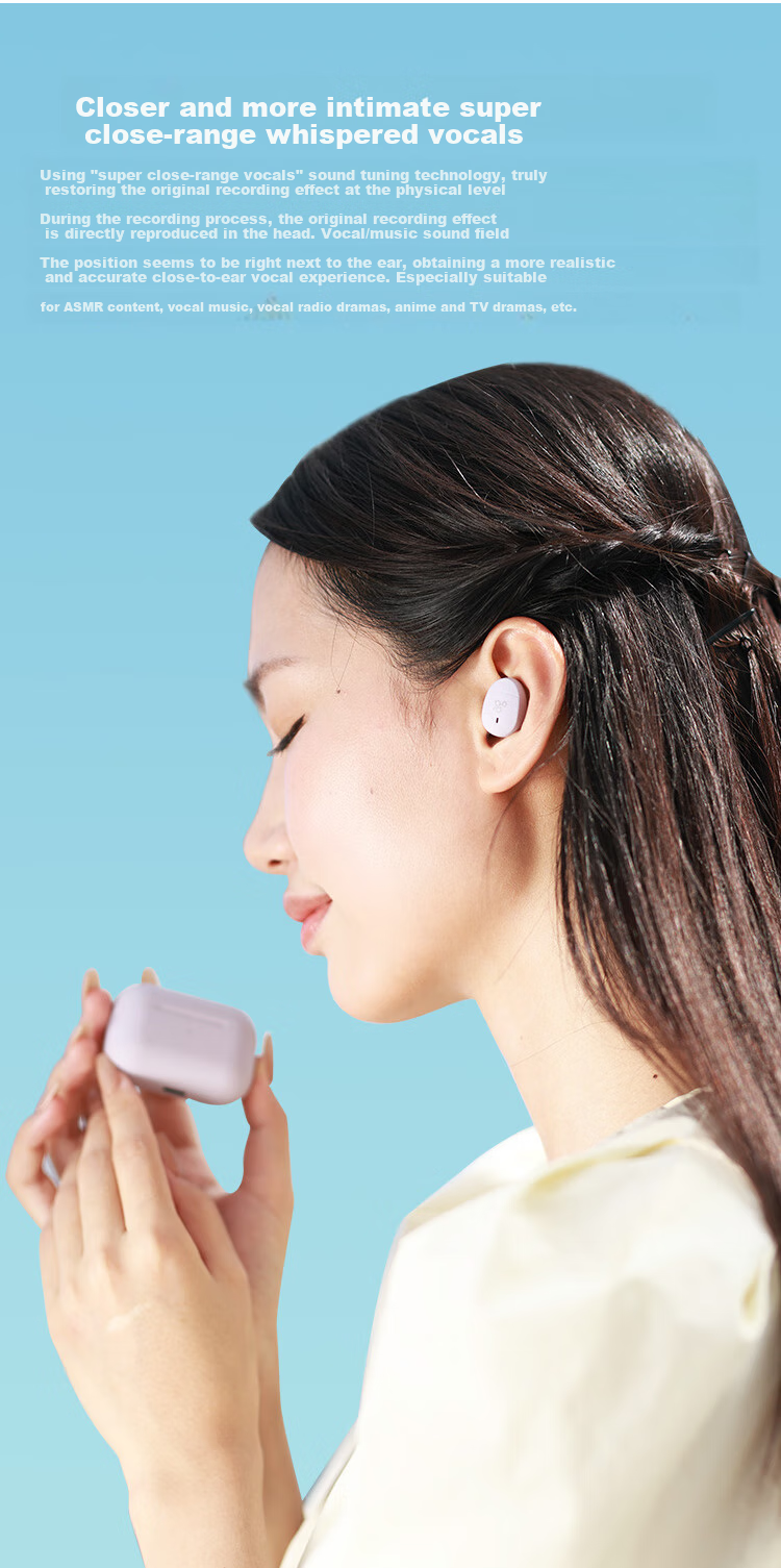 FINAL COTSUBU for ASMR MK2 True Wireless Bluetooth Earphones, ASMR Sleep Headphones, Comfortable to Wear, Stable Connection, Lavender Color 4