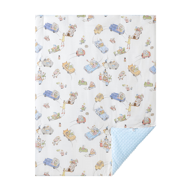 EMXEE Bean Bag Blanket, Children's Quilt for All Seasons, Kindergarten Nap Blanket, Baby Bean Bag Quilt, Paris Travel Day