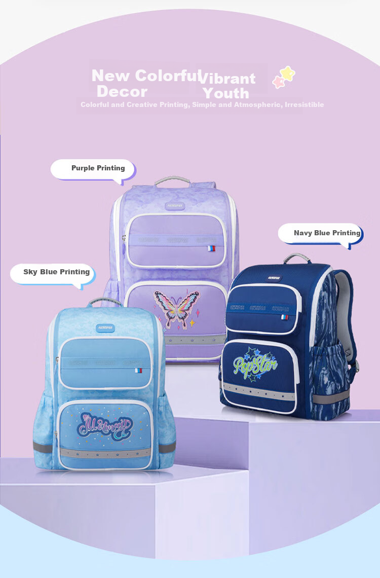 AMERICAN TOURISTER Boys' Comfortable Backpack for Grades 1-3 Elementary School Students, Children's Antibacterial Lightweight Backpack with Large Capacity NK1 2