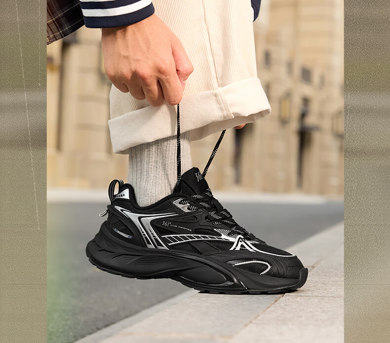361° Men's Winter New Year Wheel 3.0 Retro Leather Casual Thick Sole Dad Shoes 672546760-2 3