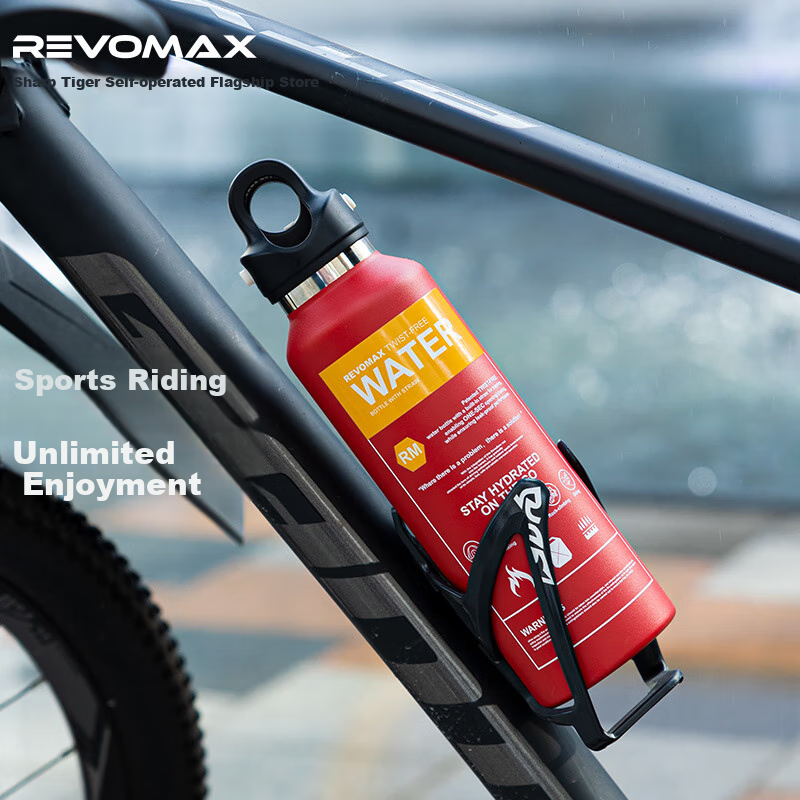 Термос REVOMAX, 592 мл, для спорта, из нержавеющей стали 316, красный