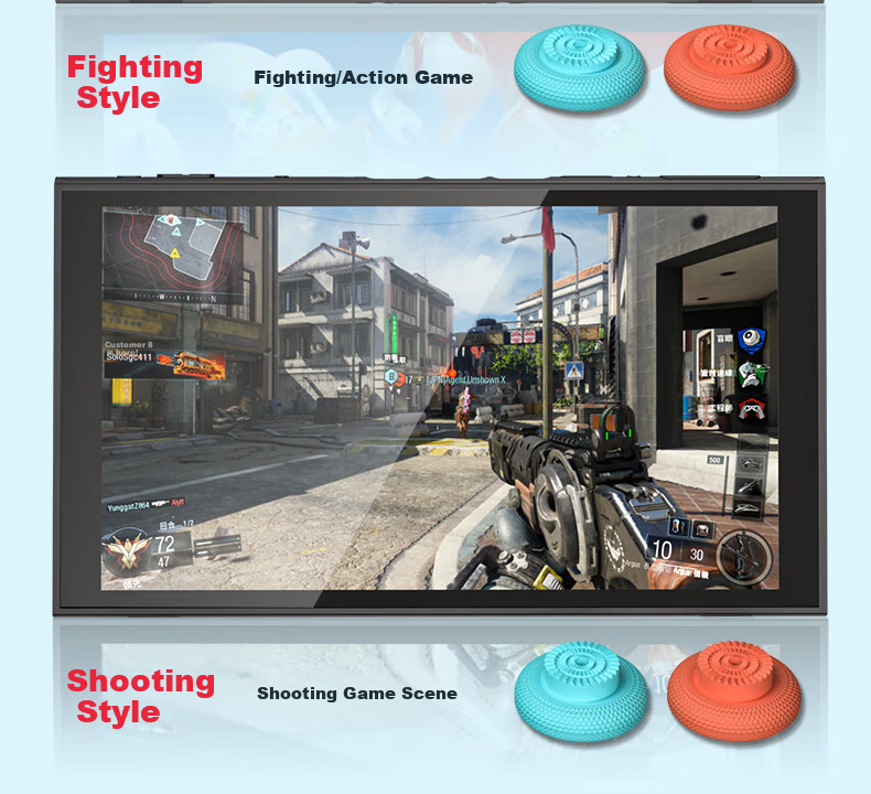 Xindeli Suitable for Nintendo Switch 2 Joy-Con, NS2 Controller Mushroom Head Protective Cover, NS Pro Button Anti-Slip Cap, JoyCon 2 Modification Repair, Second-Generation Hong Kong Version Game Console Accessory 4