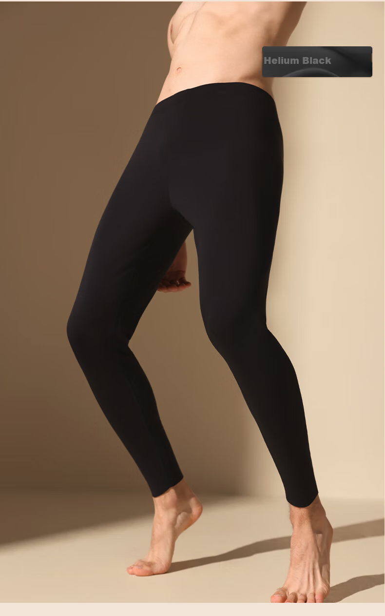 MiiOW [Goose down And Tencel] 2026 New Men's Thermal Underwear, Fleece-Lined Thickened Autumn And Winter Seamless Long Johns Base Layer Pants 12