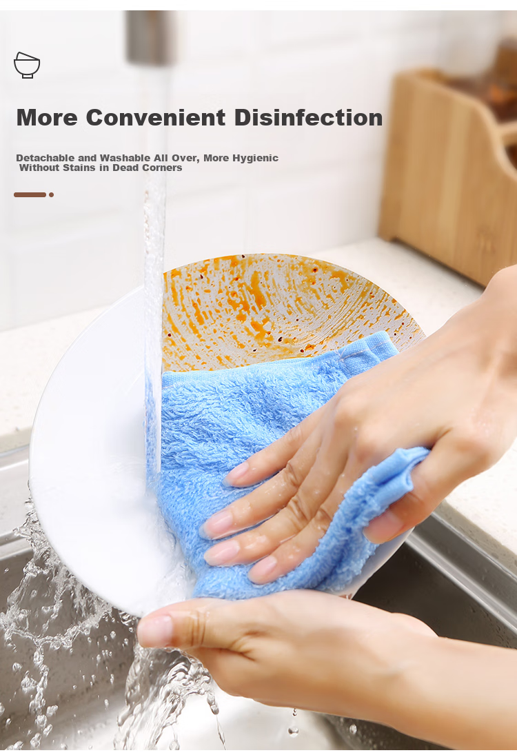 Wuyuehua Abrasive Sponge Scouring Pad, 5-Pack, Removes Oil And Dirt, Non-Stick, Kitchen Cleaning Cloth, Dish Washing Tool 6