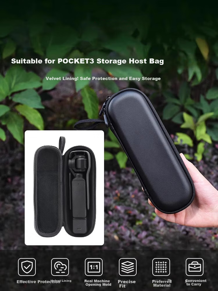 Shilifan Compatible with DJI Pocket 4/3 Storage Bag Protective Cover, Portable Handheld Accessory Travel Bag, Hard Shell Shockproof Pressure-Resistant Splash-Proof Pocket 4/3 Storage Bag Accessory 1