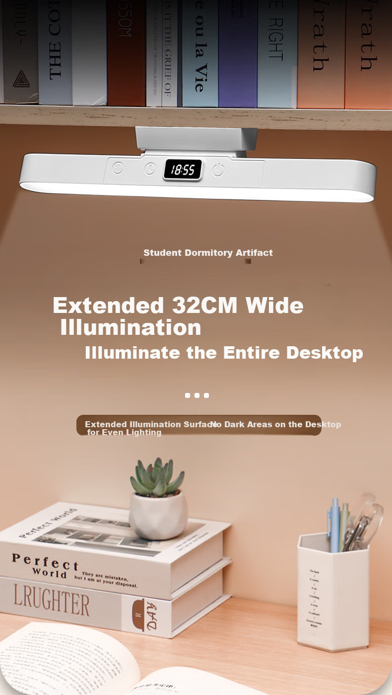 Heart Lock Desk Lamp, Dormitory Student Eye Protection Study Light, Bedroom Bedside Lamp, Rechargeable Reading Small Table Lamp, Magnetic Cool Night Light 3