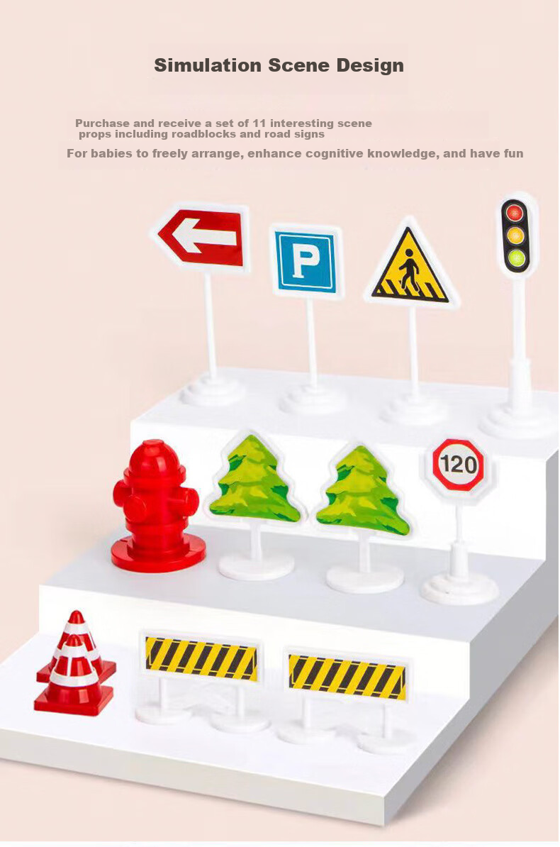 Beimuxing Children's Electric Train Track Car Toy, for Boys Aged 3-6, Roller Coaster Toy, Birthday Gift for Ages 7-14 5