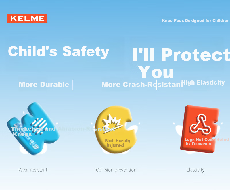 KELME Sports Knee Pads for Children, Specialized Protective Gear for Basketball, Dance, Soccer, Running, Roller Skating, Boys' Anti-Fall Knee Protection And Sports Equipment 1