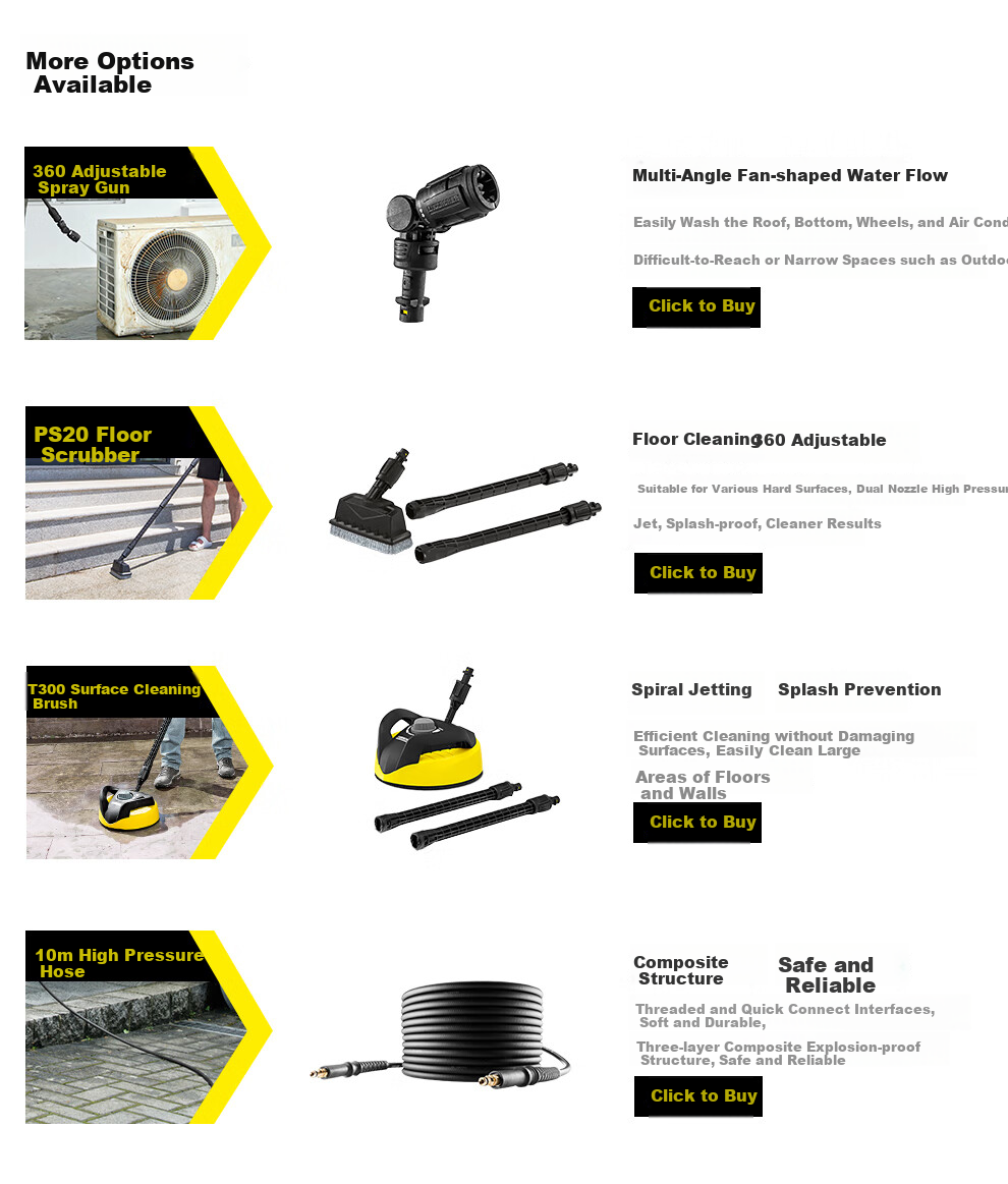 KARCHER German High-Pressure Car Washer K5PPC with Visual Spray Gun, High-Pressure Water Gun, And Garden Cleaning Machine 13