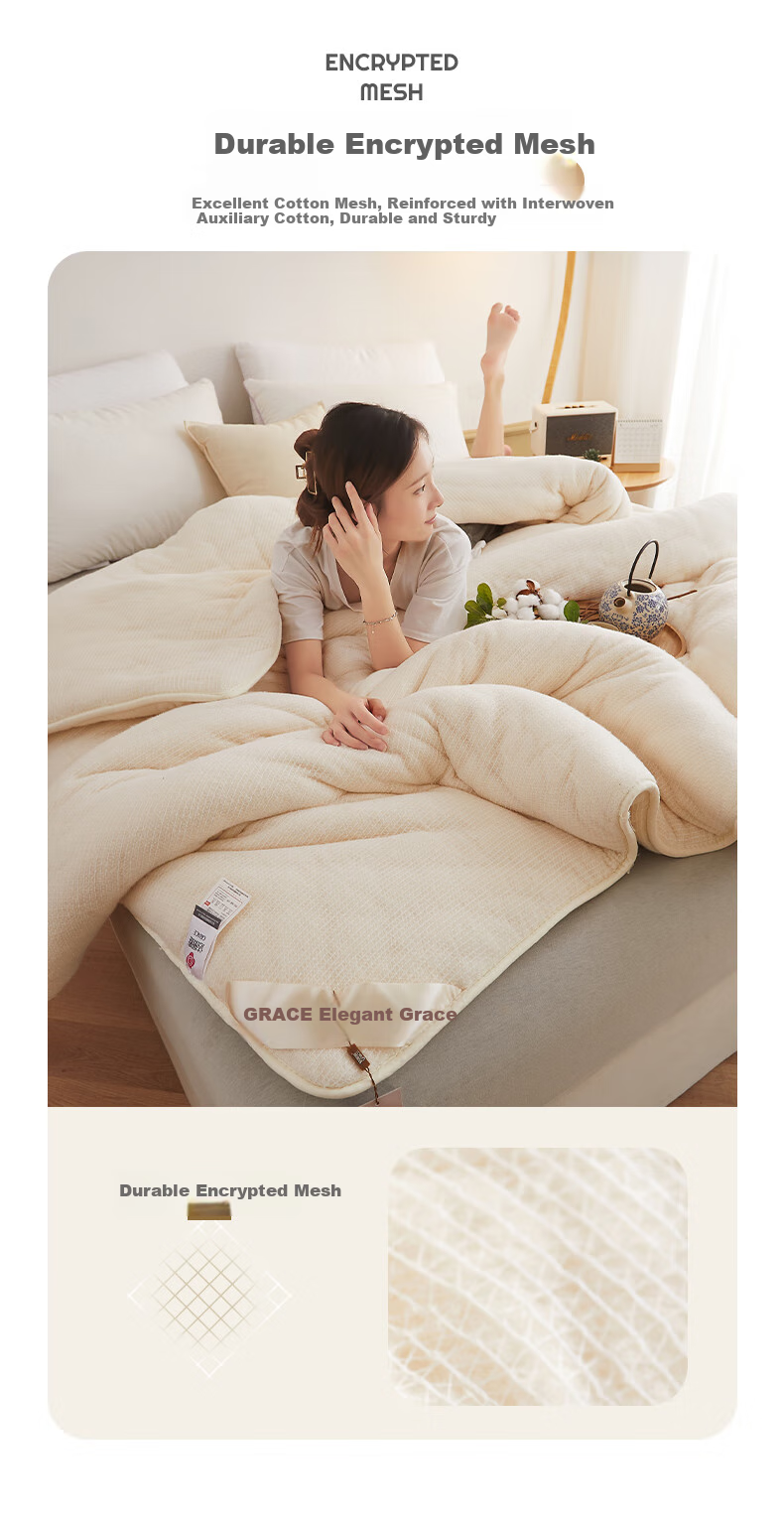 Grace Xinjiang Long-Staple Cotton 100% Cotton Quilt Filling Spring And Autumn Comforter 4 Jin (2 Kg) 150*200cm 3