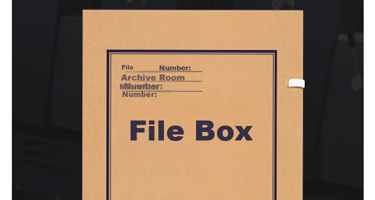 DiLe Premium Series Acid-Free Kraft Paper File Box, Large Capacity A4 Document Storage Box, 2cm Office Supplies, Pack of 10, 1322 3