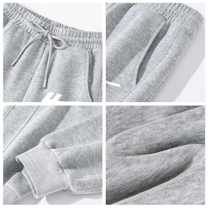 Warrior Women's Casual Sports Set 2026 Autumn Short Hooded Sweatshirt Long Sleeve Ribbed Cuffed Sweatpants Full Outfit