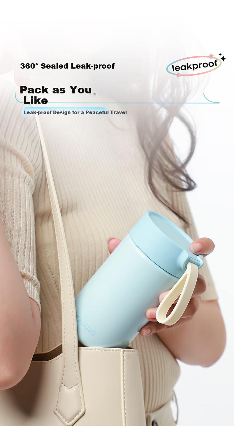 Fuguang Xinran Series, Insulated Mug, 316 Stainless Steel Water Bottle, Student Thermos Cup, Portable Tea Infuser Mug for Men And Women, Outdoor Use 9