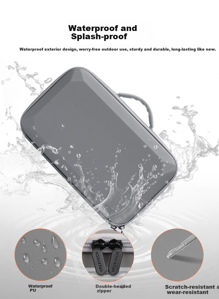 Yingshijiang Portable Storage Case for DJI Flip Drone Accessories, Protective Box with Waterproof, Shockproof And Pressure-Resistant Design, Standard Configuration Storage Bag in Gray 6