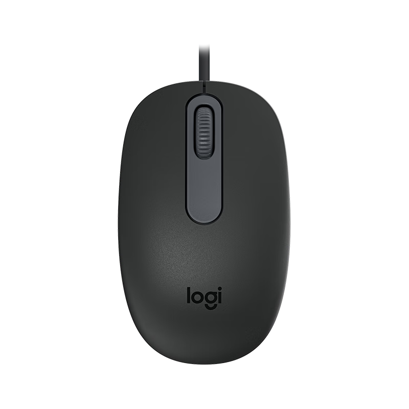 Logitech M86 Wired Symmetrical Office Mouse Plug and Play Black