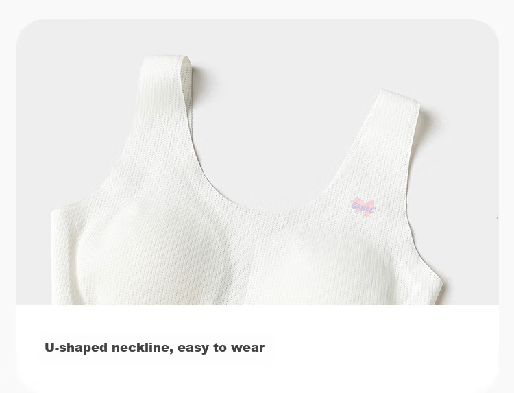 BALABALA Girls' Underwear Bra for Puberty Children's Camisole Bra, Anti-Nipple Show, Anti-Exposure, Sweet Soft Elastic 208925195008 9