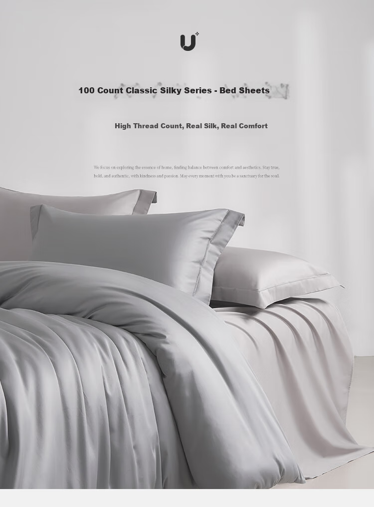 JIEBO 100% Cotton Bed Sheet, 245cm X 250cm, Class A Long-Staple Cotton, Single Item, Suitable for 1.5/1.8m Beds 1