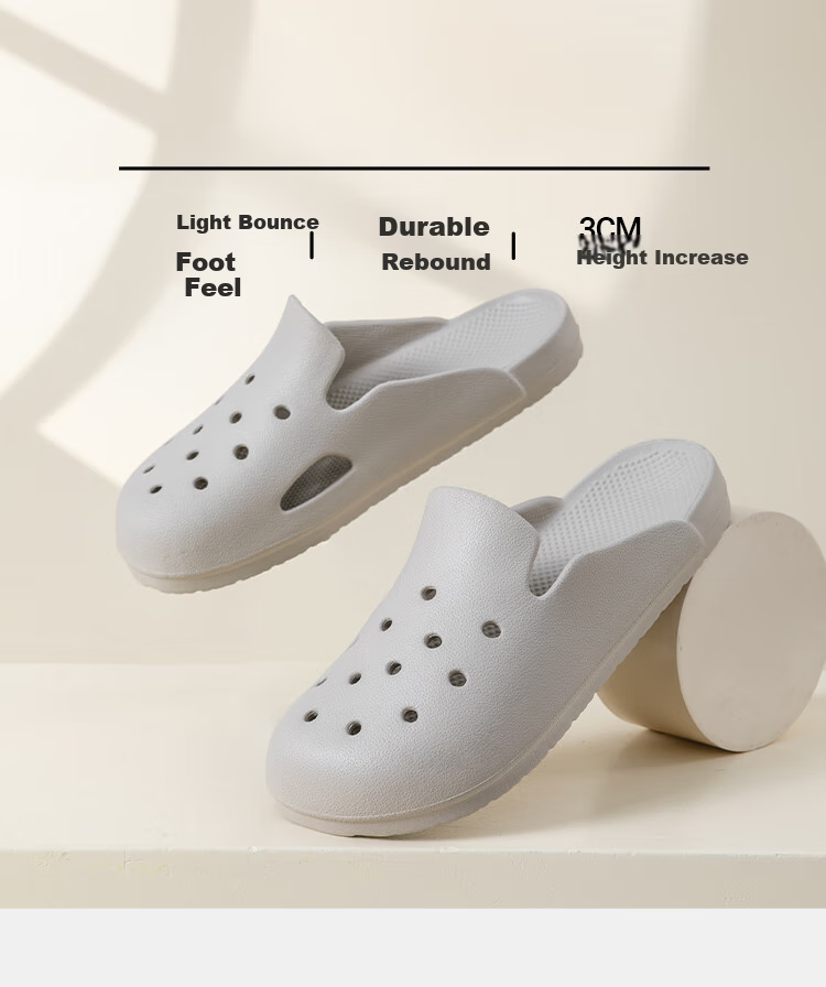 Home Story × Jingdong Co-Branded EVA Odor-Resistant Ultra-Soft Perforated Slippers for Children, Yellow, Size 31-32 18