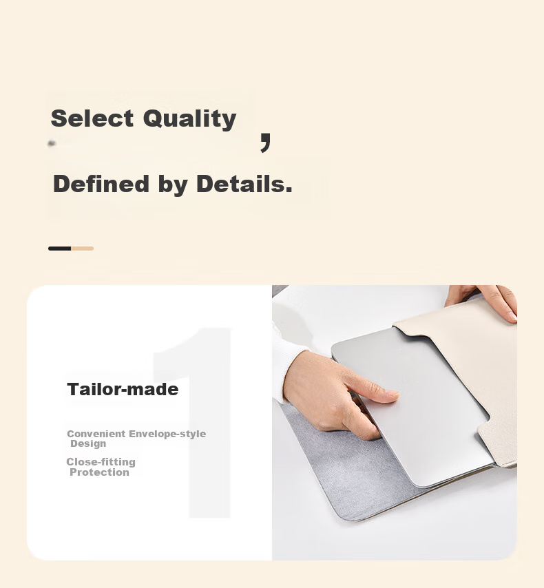 Milooky Laptop Sleeve for 15-Inch, Compatible with Huawei, Apple, Lenovo Xiaoxin Pro 16, Fleece-Lined Protective Case 6