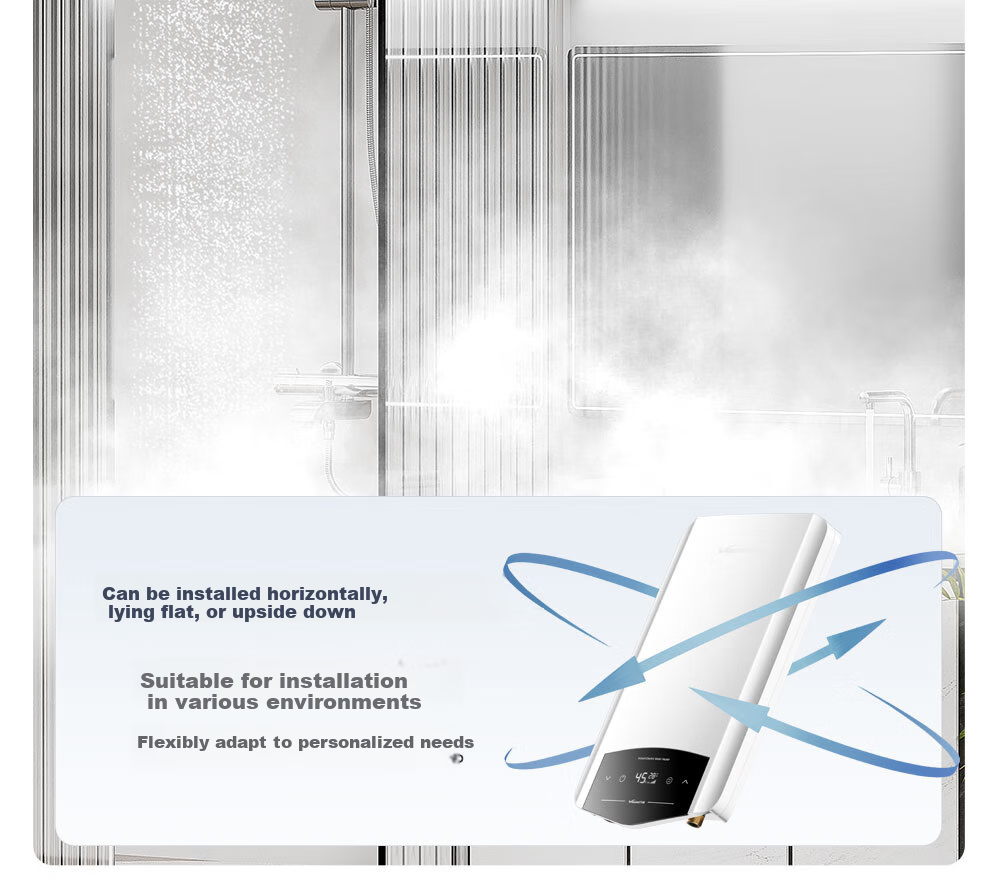 Vanward Instant Heating Variable Frequency Water Heater, Fast Heating Electric Water Heater, Household Constant Temperature Bathing, No Storage Water Heating Device, Shower Wall-Mounted Kitchen Hot Water Heater 18