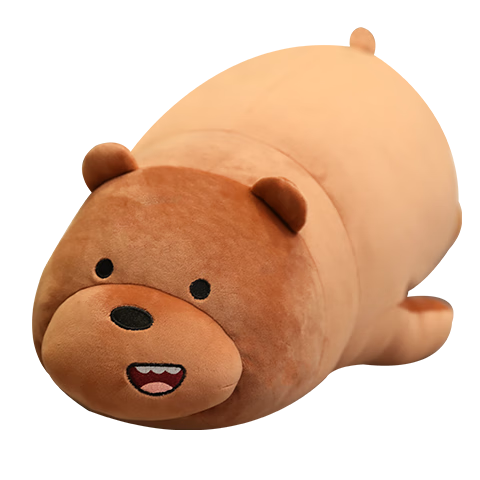 Aishangxiong, Our Naked Bear Plush Nap Pillow, Sleeping Companion, Hugging Pillow, Stuffed Toy Doll, Children's Birthday Gift for Girls