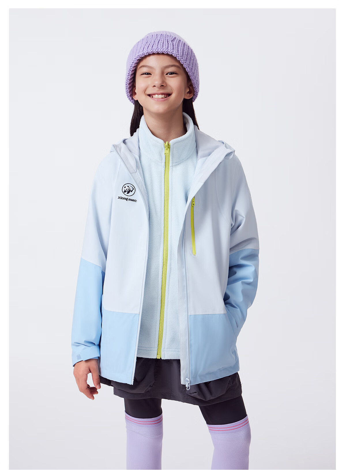 Panda Camel Kids 3-in-1 Waterproof Warm Hiking Mountaineering Outdoor Jacket for Boys and Girls B315,150 15