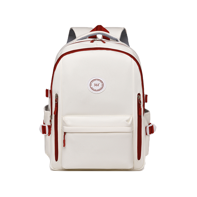 361° Unisex Large Capacity Backpack Commuter Casual Student School Bag Business Laptop Bag Lightweight Travel Bag White