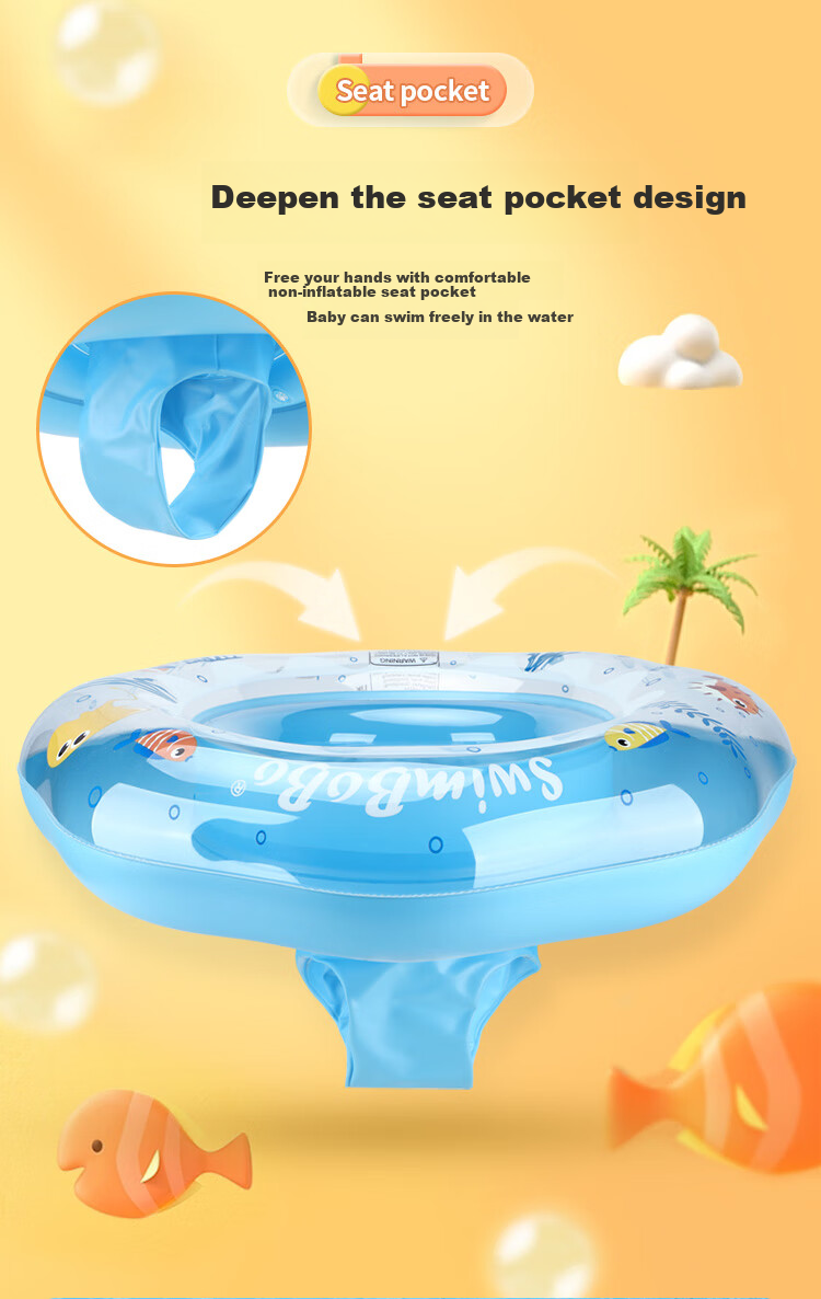 Swimbobo Children's Swim Ring, Baby Water Play Float, Kids Swimming Ring, Baby Swimming Equipment Safety Seat K8015B 5