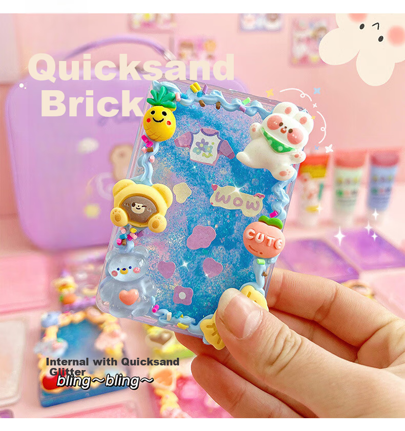 Danmiqi Cream Clay Guka Brick Deluxe Complete Set, Girls' Pretend Play DIY Toys, Birthday Gift 5