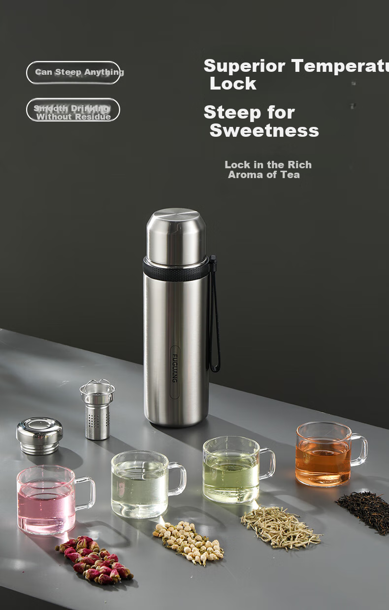 Fuguang Insulated Mug, 316L Stainless Steel Water Cup, Large Capacity for Men And Women, Keeps Cold, Tea Infuser Cup, JINGDONG Limited Editio 7