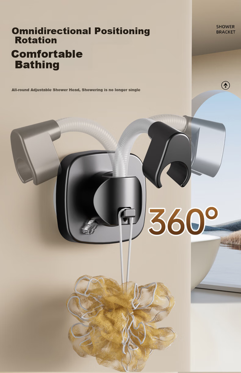OPLSED [Germany] Shower Head Holder, No Drilling Required, Strong Suction Cup Base, Adjustable And Rotatable 8