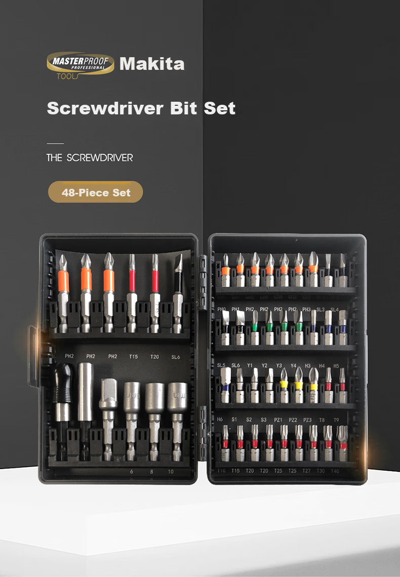 MASTERPROOF S2 Rainbow Screwdriver Set, Household Repair Kit, Strong Magnetic, Ultra-Hard Y-Shaped, U-Shaped, Irregular Screw, Electric Hand Drill, Hexagonal 1