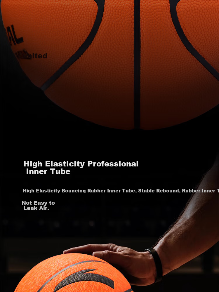 ANTA Basketball CUBAL Indoor And Outdoor Competition Non-Slip Wear-Resistant Standard Size 7 Ball for Adults, Children And Teenagers PU101-3 3