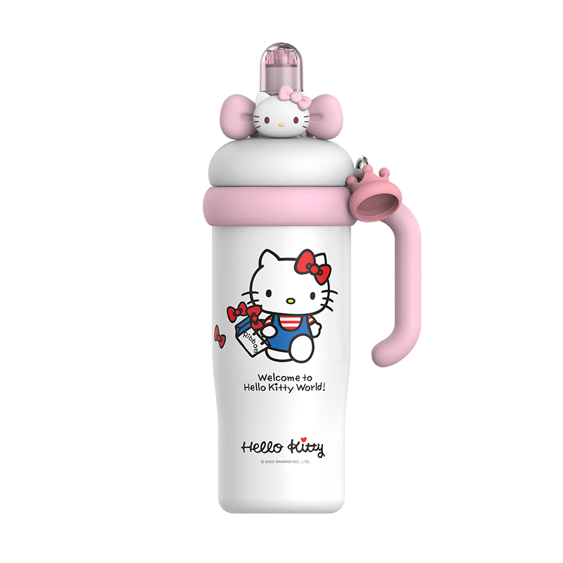 SANRIO Hello Kitty Bobo Ice Tumbler 316 Stainless Steel Straw Cup 960ml Birthday Gift for Women