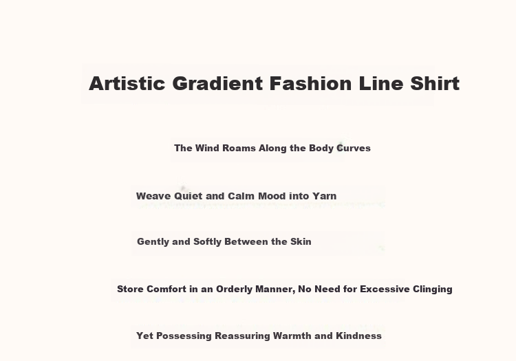 Dme [Tingdaler Art Gradient] Spring And Autumn Lightweight Luxury Merino Wool Sweater, Slim-Fit Knitted Top for Petite Wome 1