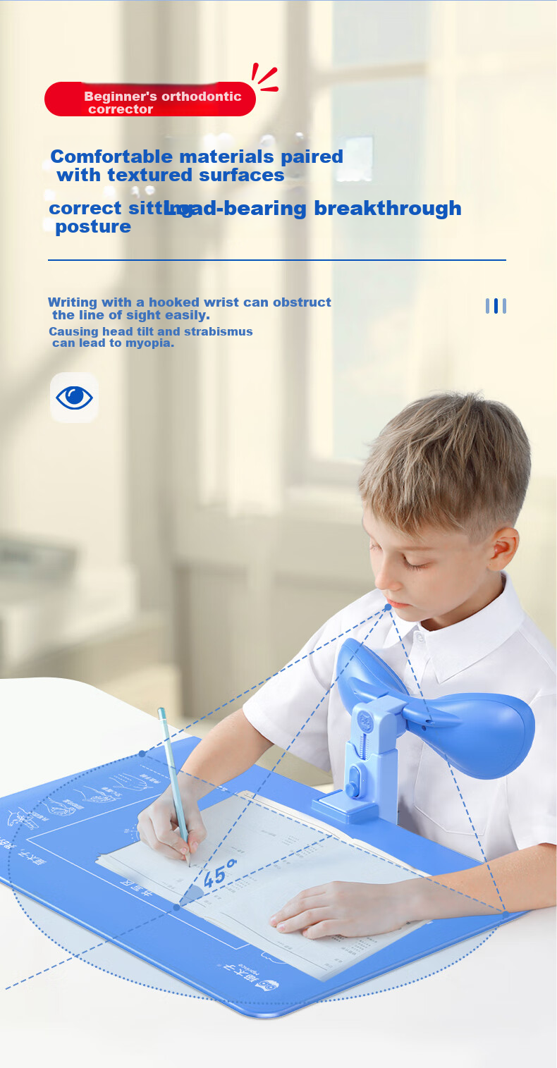 Maotaizi Posture Corrector Desktop Model for Primary School Students, Prevents Hunchback And Myopia, Writing Posture Correction Tool, Ergonomic Support Stand, Stationery Birthday Gift 13