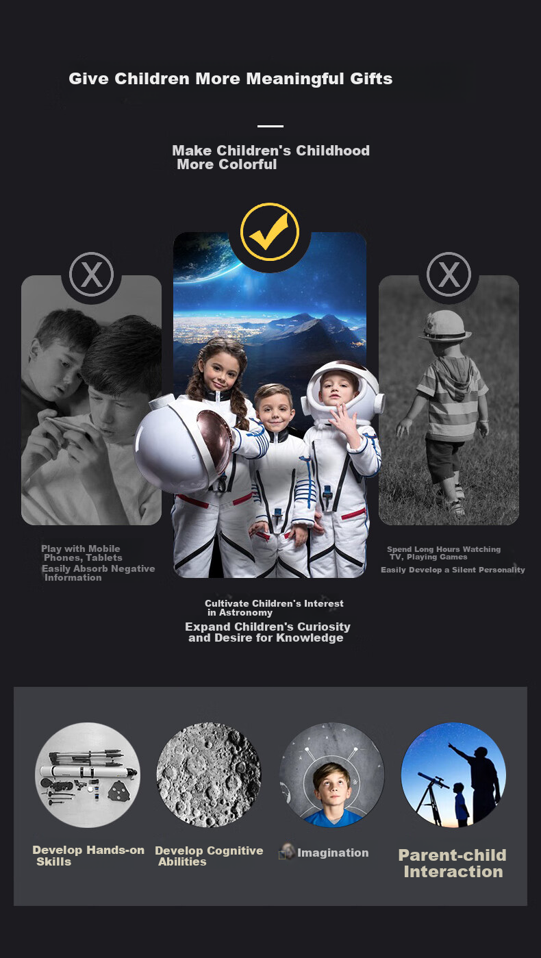 BOSMA Tianchen 90DX Evolution Edition Astronomical Telescope, Professional High-Magnification High-Definition Large-Aperture Telescope for Children's Science Education And Stargazing Beginners 5