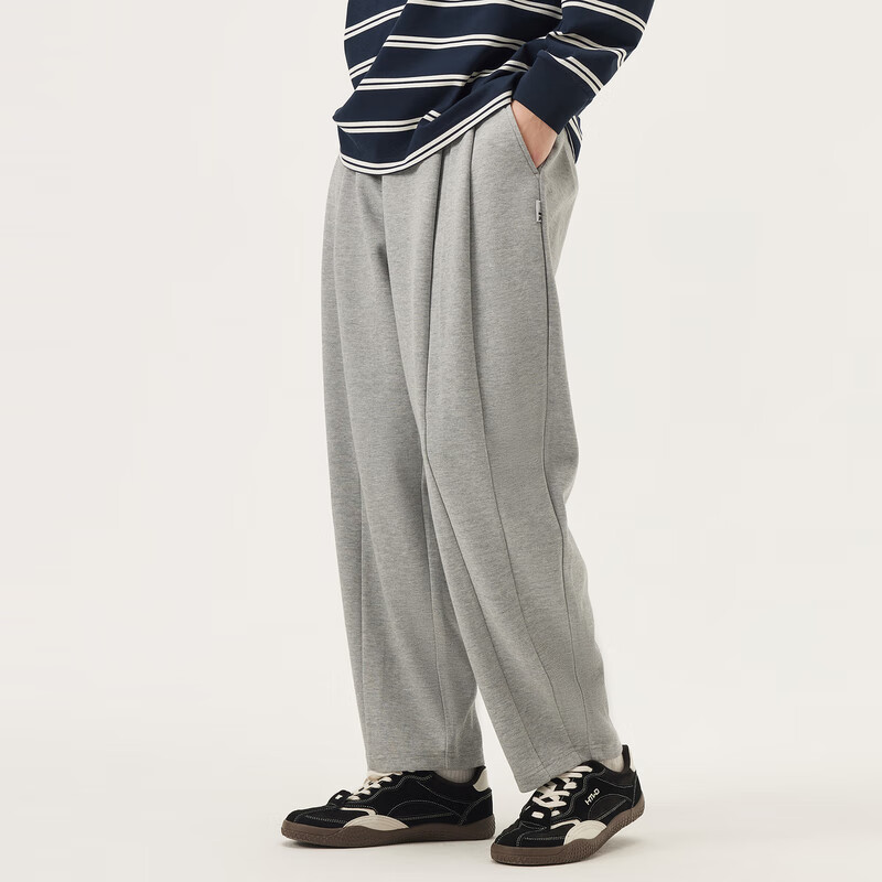 Gxgjeans Men's Clothing, Multi-Color Split Design, Casual Fashion Loose Trousers, 2025 Autumn New Product, Gray, 170/M