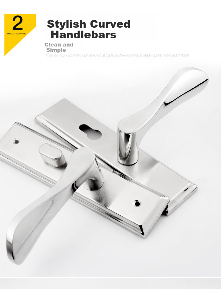 BLOSSOM Handle Lock, Interior Door Lock, Bedroom Wooden Door Lock, Brass Core Single Latch Door Lock, 5040-221 5