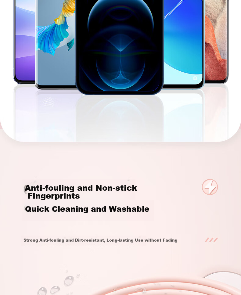 Nengshi Three-In Charging Cable, Fast Charging Compatible with Apple IPhone14/Typec And Android Devices, Three-Headed Cable for Xiaomi/Huawei, 66W, 0.6 Meters, Pink 7