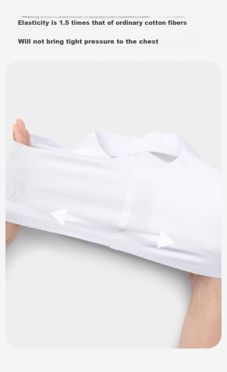 Jiusuibian Plant Cotton Children's Underwear Girls' A-Class Invisible Thin Bra 12-15 Years Old Teenage Girls Medium and Long Vest 9