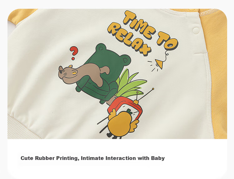 BALABALA Children's Clothing, Baby Sweatshirt, Boys And Girls Long-Sleeve Top, Cartoon Print Autumn Wear, Cute Style, 209325121201 4
