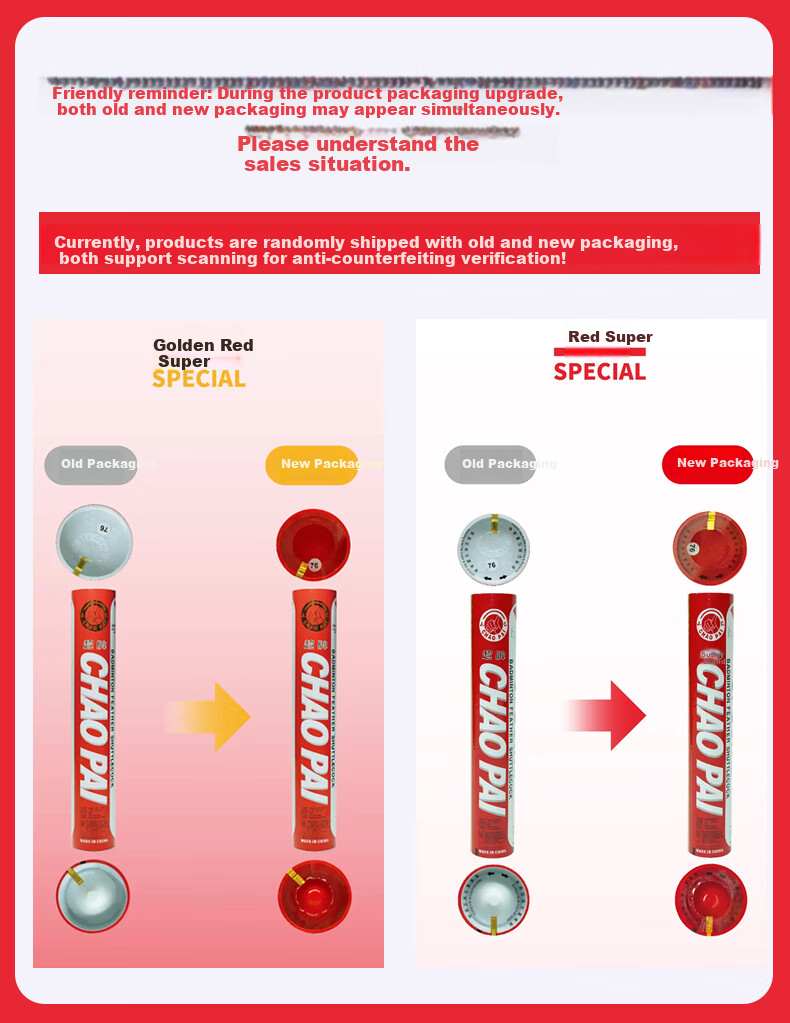CHAO PAI Badminton Shuttlecocks, Professional Competition, Three-Piece Design, Cork, Durable And Stable, 12-Pack, Speed 76 1