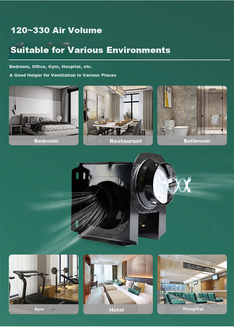 Nedfon DPT10-11 Split Duct Fan, Hotel Bathroom Exhaust Fan, Ventilation Fa 4