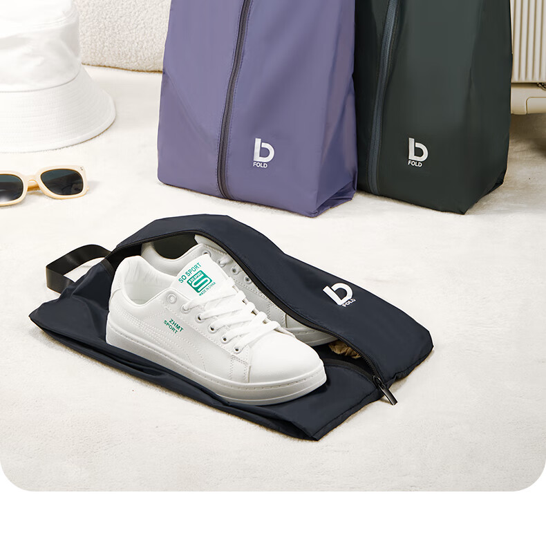 Etravel Shoe Storage Bag Portable Travel Waterproof Shoe Bag Large Capacity Luggage Business Trip 2-Pack Purple 2